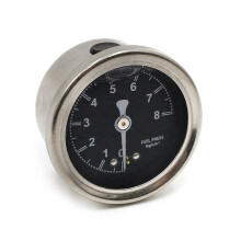 (As show, One size) Car Oil Pressure Gauges Refitting 12V Automobile Oil Pressure Instrument 0~8Bar Pointers Style Oil Pressure Gauges