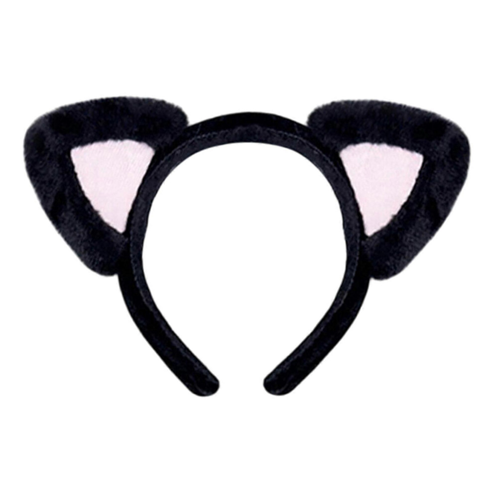 (Cat ears black pink, One size) Charm Cats Costume Hairhoop Cats Tail Cosplay Party Accessories For Women Theme Event Photography And Everyday Wear  Cat ears black pink