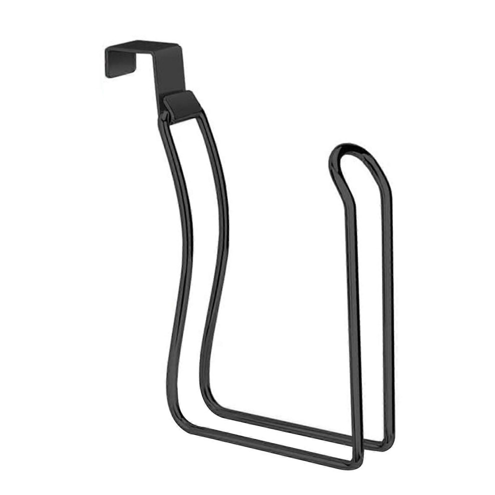 (Black, One size) Practical Stainless Steel Paper Rack Elegant Designs Look Portable Accessory for Bathrooms Kitchens and Office  Black-image-OPC-PHZFPV2-NEW