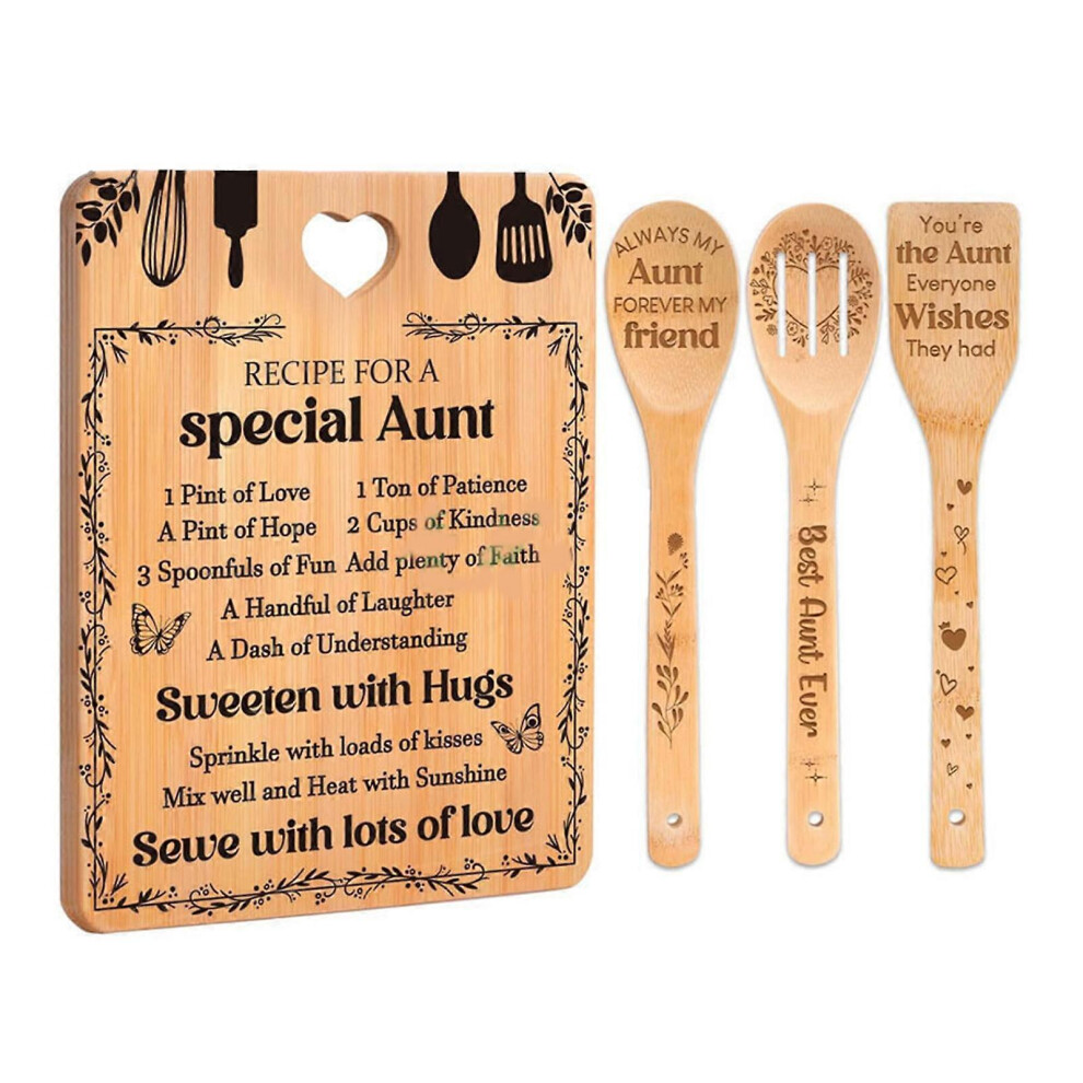 (Mother Day Gifts, One size) Bamboos Wood Cutting Board with Hanging Hole Handmade Kitchen Cooking Accessories Unique Birthday Present for Mum