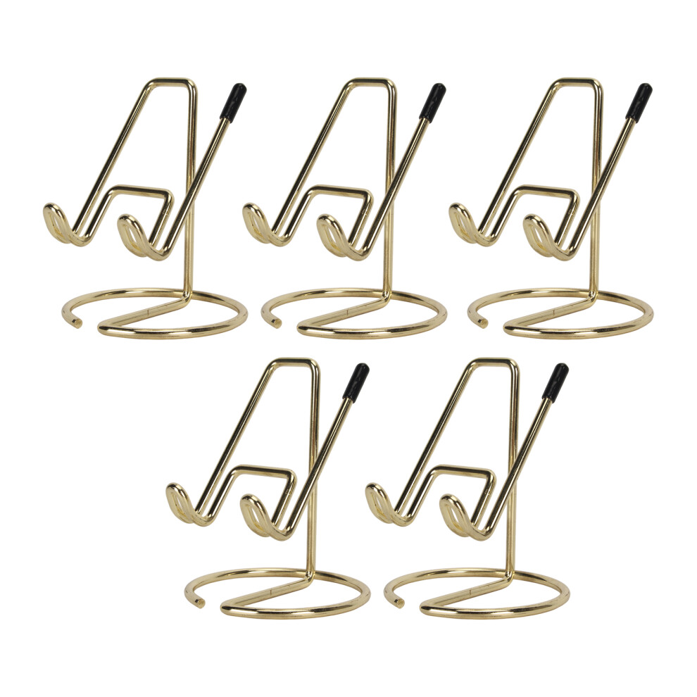 5Pcs Metal Desk Cell Phone Stand Cute Gold 9121376784897