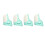 4Pcs Sewing Thimble Green White Open Top Reusable 6