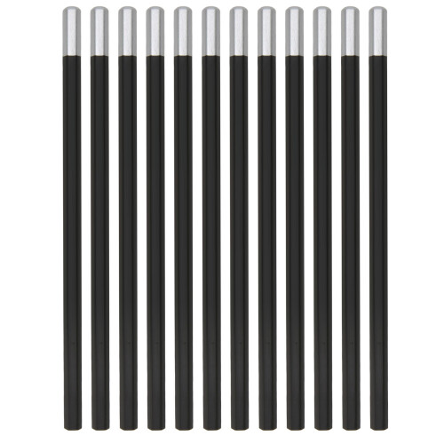 12Pcs Black Colored Pencils Soft Exquisite Luster