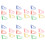 100pcs Footprint Paper Clips Increased Slip 8