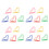 100pcs Footprint Paper Clips Increased Slip 7