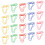 100pcs Footprint Paper Clips Increased Slip 5