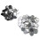 100 Sets Blank Button Badge Parts Set DIY for 9