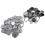 100 Sets Blank Button Badge Parts Set DIY for 4