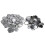 100 Sets Blank Button Badge Parts Set DIY for 8