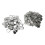100 Sets Blank Button Badge Parts Set Round Shape 8