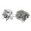 100 Sets Blank Button Badge Parts Set Round Shape 9