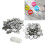 100 Sets Blank Button Badge Parts Set Round Shape 11