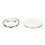 100 Set Pin Back Button Parts Blank Smoothing 15
