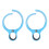 2Pcs Bus Cup Holder Blue Sturdy ABS Easy 5