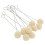 100Pcs Wool Daubers Even Coloring Long Metal 9