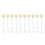 100Pcs Wool Daubers Even Coloring Long Metal 1