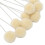 100Pcs Wool Daubers Even Coloring Long Metal 15