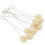 100Pcs Wool Daubers Even Coloring Long Metal 8