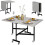 Homcom HOMCOM Drop Leaf Table with Wheels Folding Dining Table for Small Spaces, Grey 9