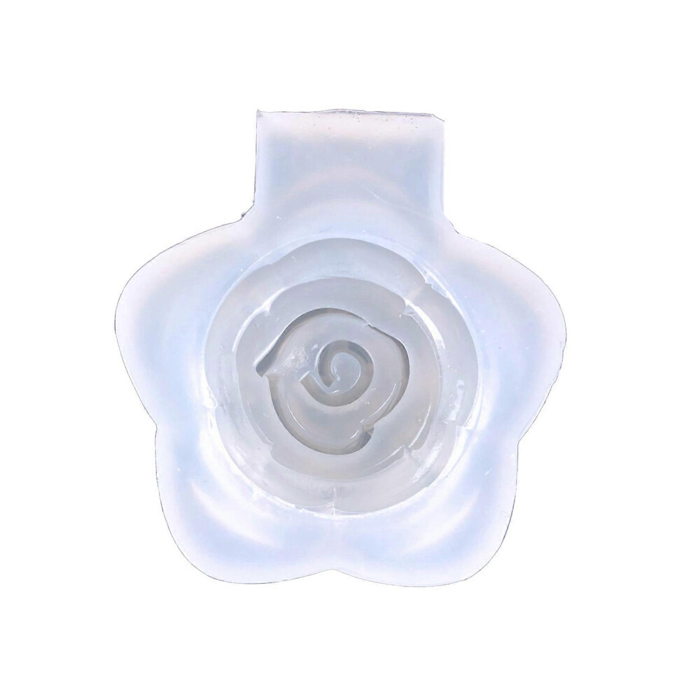 (As show, One size) 3D Rose Flower Silicone Mold Melt Aromatherapy Making Cupcake Chocolate Handicraft Making Mould Supplies