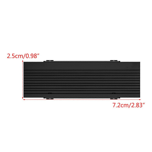 (As show, One size) Efficient 2280 Cooling Solution Solid Drive for Gaming Console Heatsink with Silicone Thermal Pad Heat Sink Fin Design 2