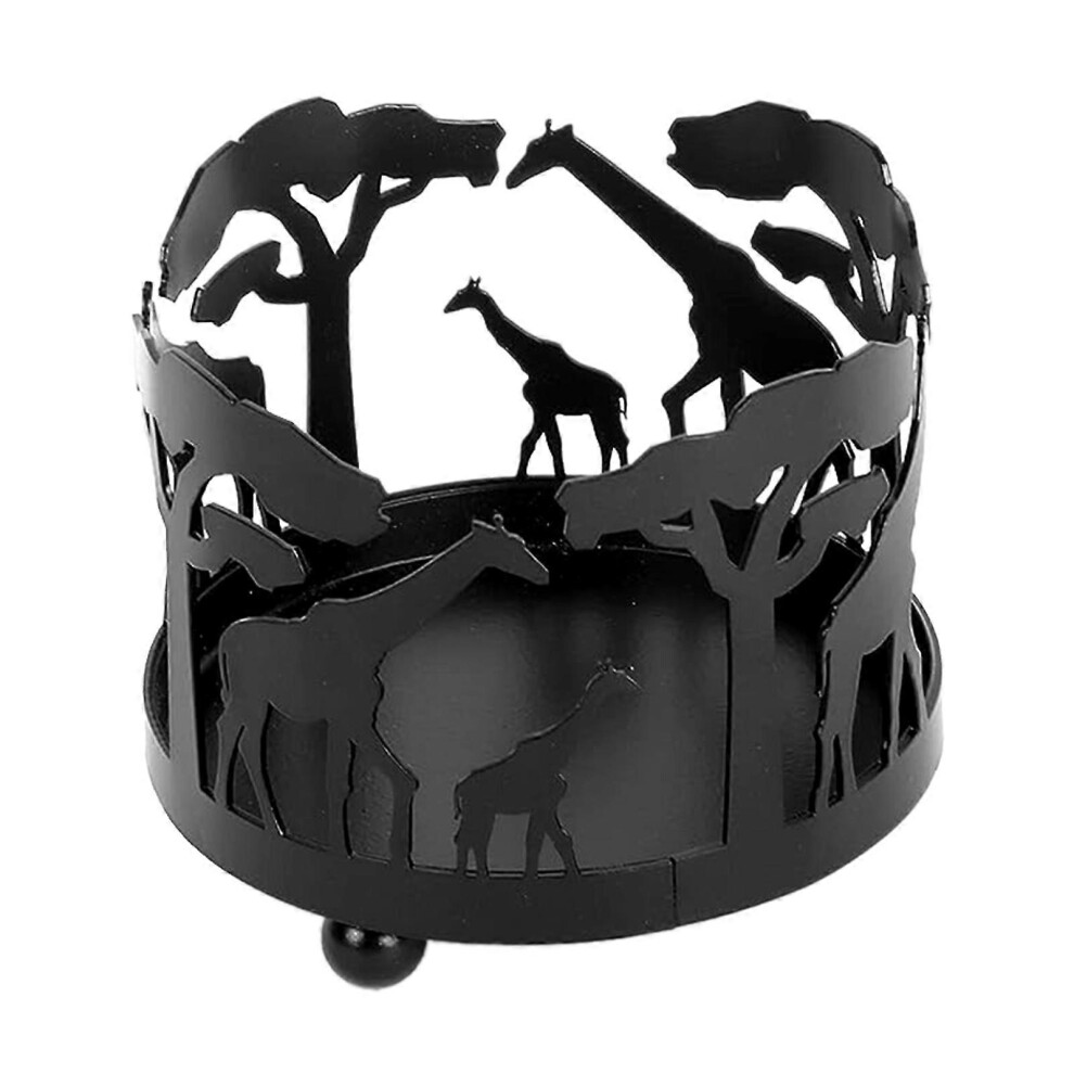 (As show, One size) Metal Candlestick with Forest Theme Unique Design Animal Candle Holder Create Warm Welcoming Atmospheres Candle Holder