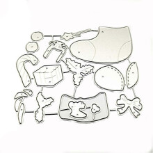 (As show, One size) Metal Die Cuts Christmas Series Embossing Stencil Cutting Dies for Card Making Scrapbooking Paper Craft DIY Template