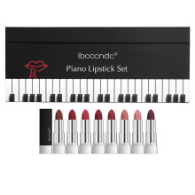 (As show, One size) 8pcs Matte Lipstick Set Velvet Lipstick Moisturizing Long Lasting Lip Gloss Makeup Party Gift for Girls and Women