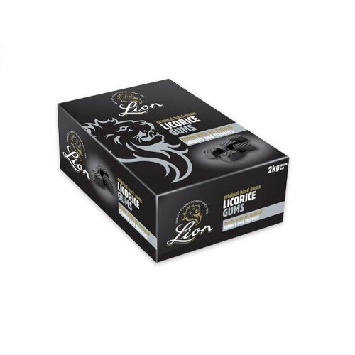 (2kg Bulk Box) Lion Liquorice Gums 2