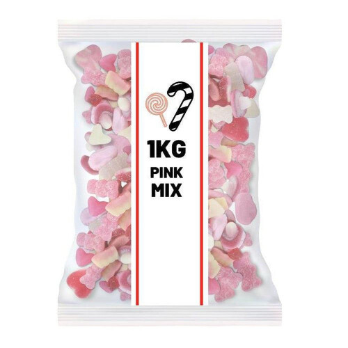 1kg Pink Sweets Mix 1
