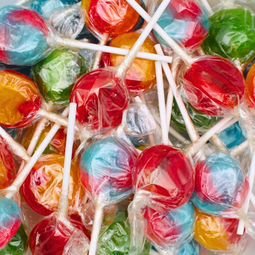 (4no Lollies) Dobsons Random Mixed Flavour Mega Lollies