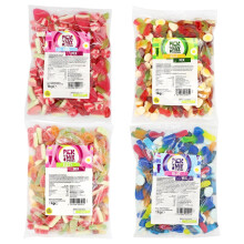 (4kg Pick N Mix Fizzy/Jelly/Blue/Red Mix) 1kg Pick N Mix Sweets Bag