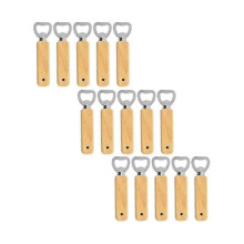 15Pcs Wooden Bottle Opener, Bottle Opener, Beer Bottle Opener, Father's Day, Birthday Gift for Men-Good