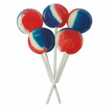 (1kg Sweet Pouch) Dobsons Wrapped Great British Mix Mega Lollies