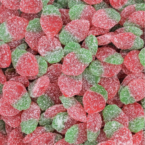 (225g Sweet Pouch) Fizzy Strawberries