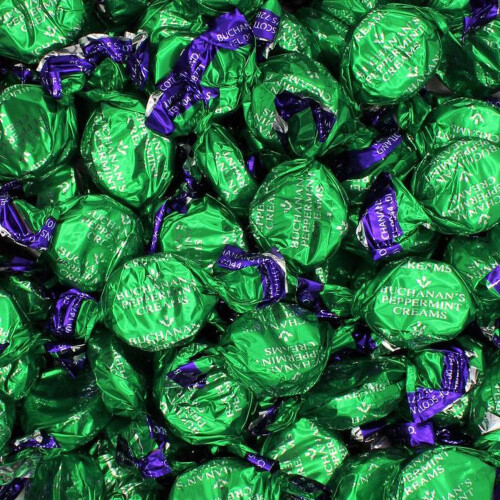 (1kg Sweet Pouch) Chocolate Peppermint Creams