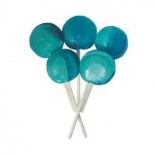 (475g Sweet Jar) Dobsons Wrapped Blue Raspberry Mega Lollies