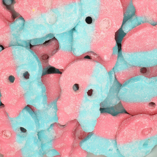 (2.2kg Sweet Jar) BUBS Dizzy Bubblegum Skulls