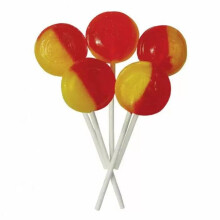 (4no Lollies) Dobsons Wrapped Rhubarb & Custard Mega Lollies