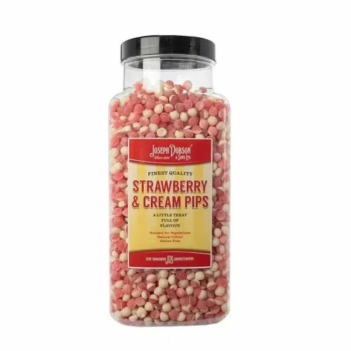 (500g Sweet Pouch) Strawberry And Cream Pips 2