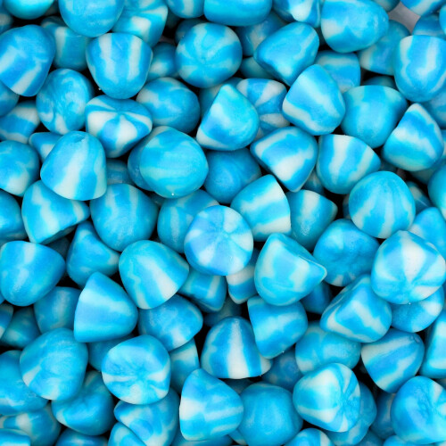(1kg Sweet Pouch) Blue Raspberry Twist Kisses