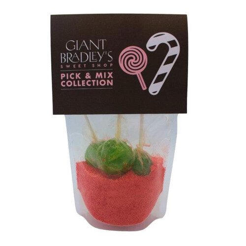 Apple & Raspberry Dip n' Lick Crystal Lollies 1