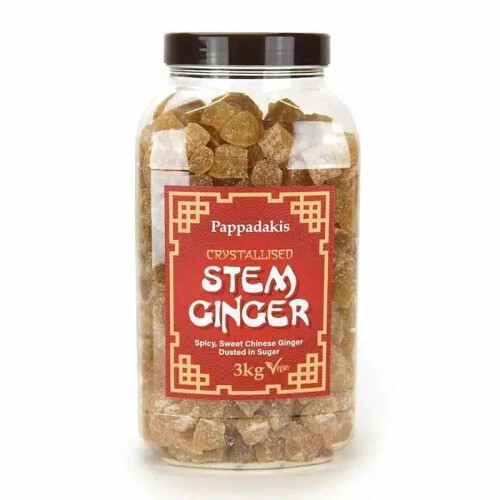 (500g Sweet Pouch) Pappadakis Crystallised Stem Ginger 2