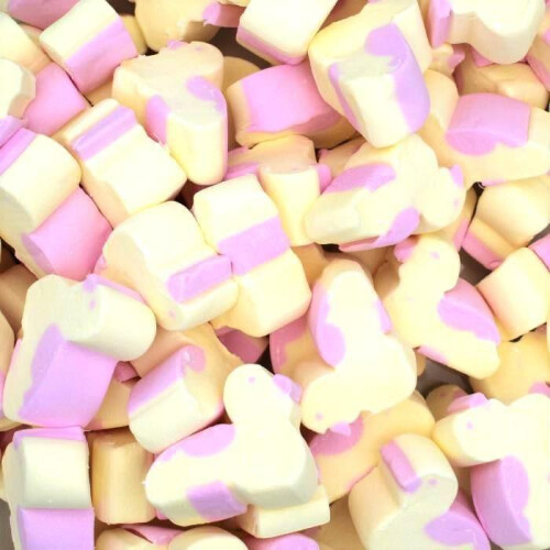 (225g Sweet Pouch) Yellow & Pink Chick Mallows