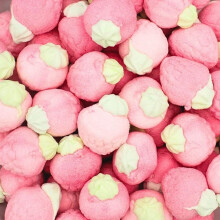 (225g Sweet Pouch) Jelly Filled Raspberry Marshmallows