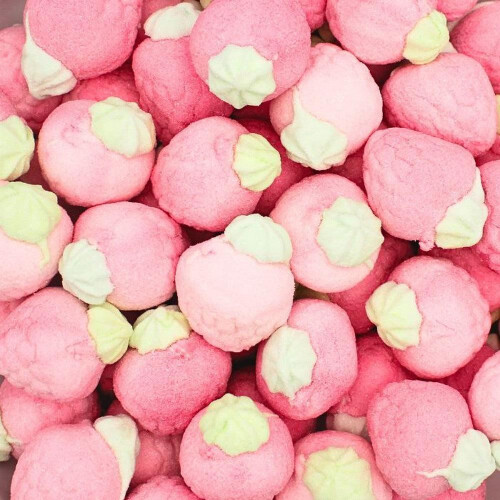 (1kg Sweet Bag) Jelly Filled Raspberry Marshmallows
