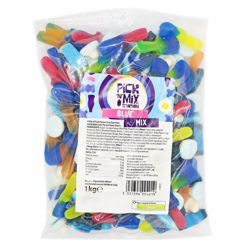 1kg Blue Sweets Mix Bag 2