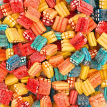 (1kg Sweet Pouch) Fizzy Bricks
