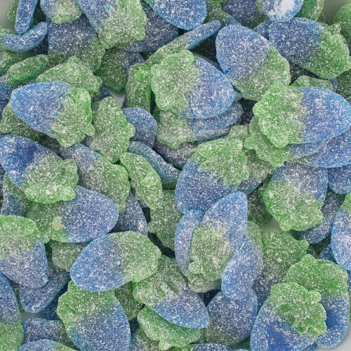 (500g Sweet Pouch) Fizzy Blue Raspberries