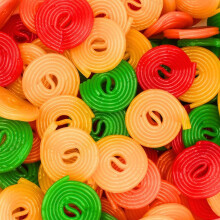 (1kg Sweet Pouch) Fruit Wheels
